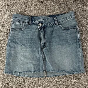 Madewell Blue Denim Mini Skirt
